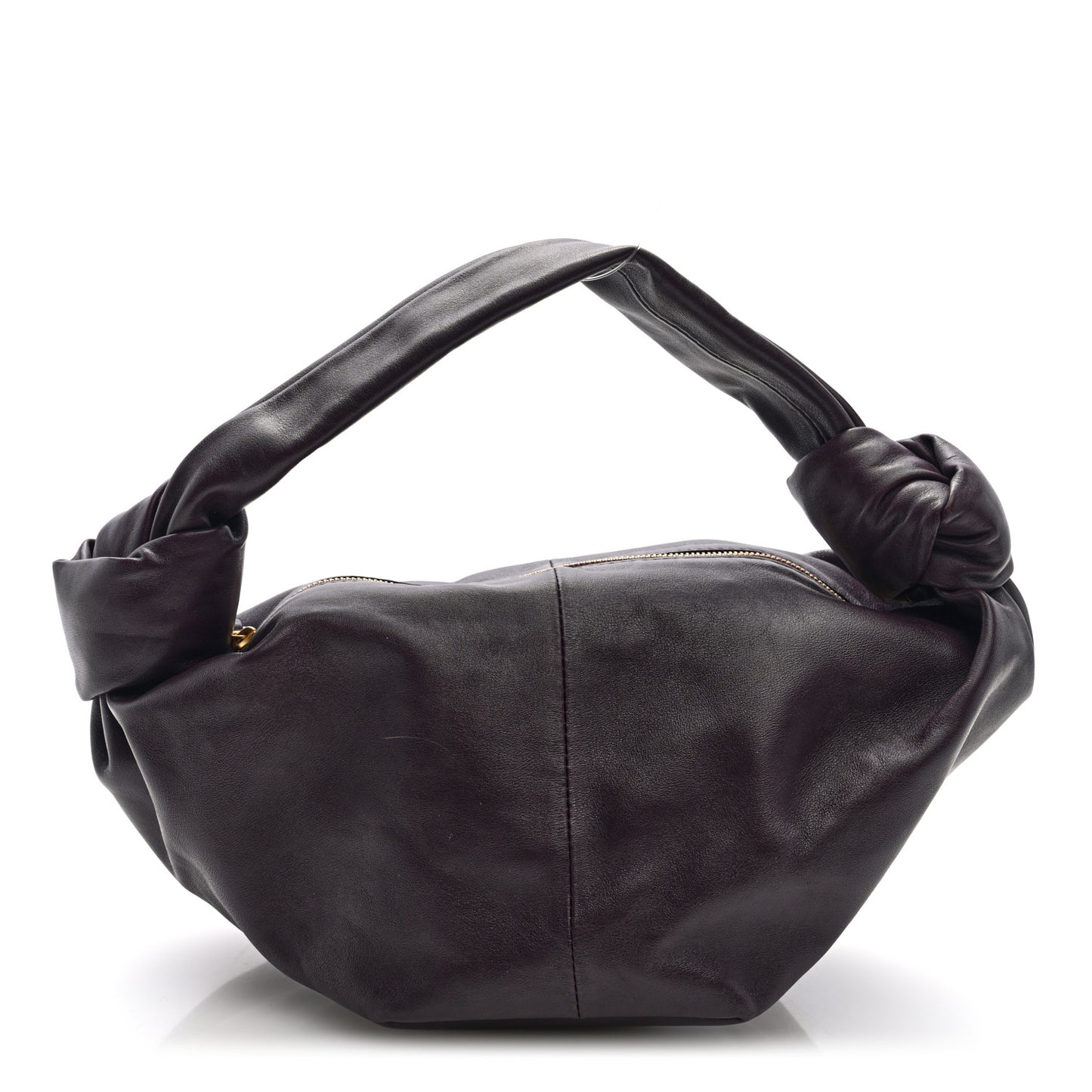 Calfskin Mini Double Knot Hobo Barolo