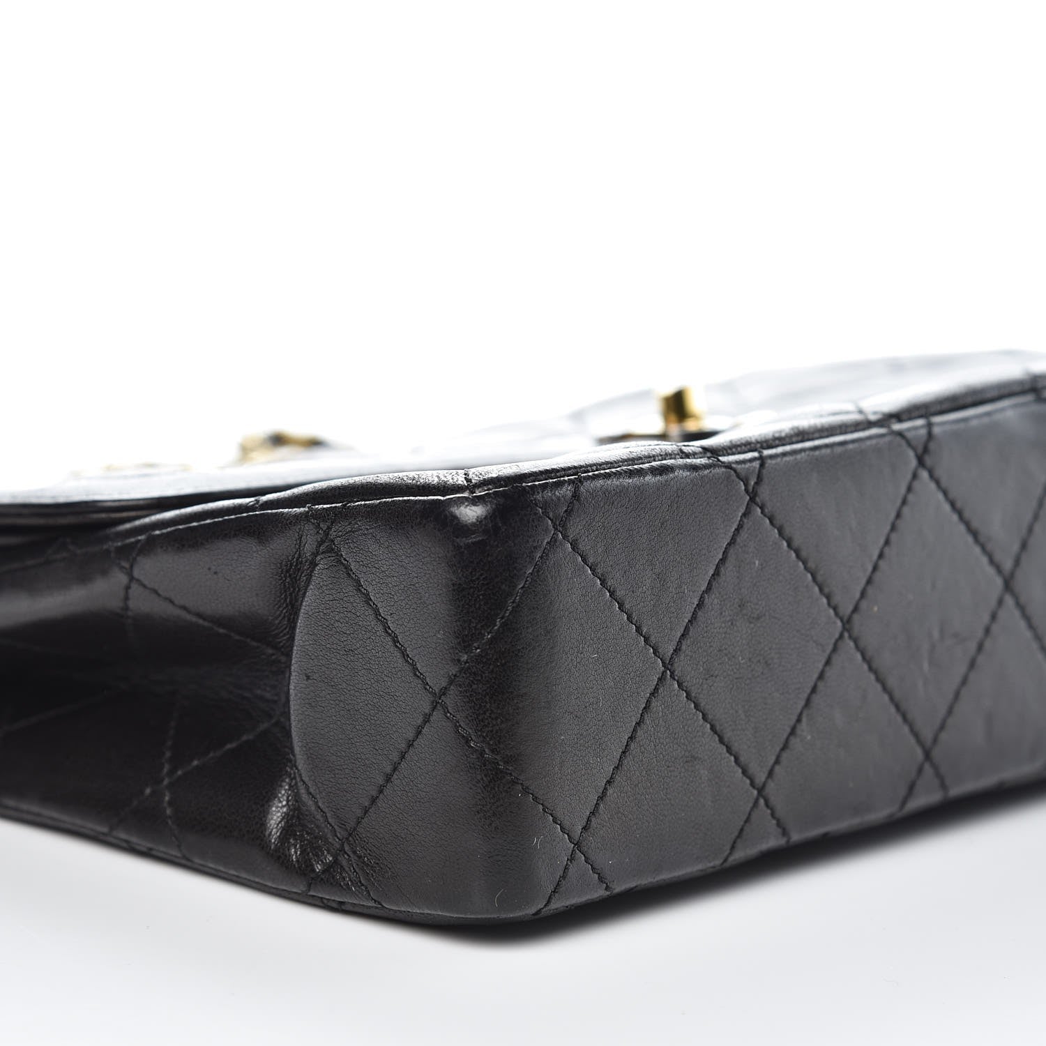 Chanel Lambskin Quilted Medium Double Flap Black 9 of 12