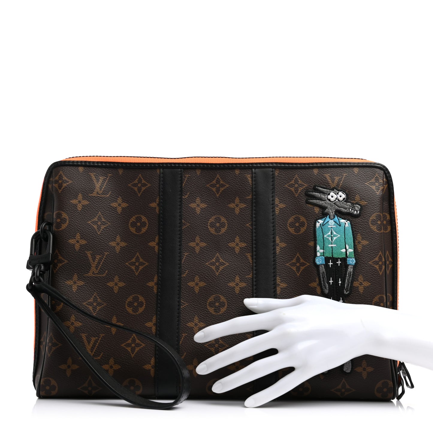 Monogram Embroidered Cartoon LV Friends Keepall Pouch