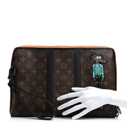 Louis Vuitton Monogram Embroidered Cartoon LV Friends Keepall Pouch 2 of 7