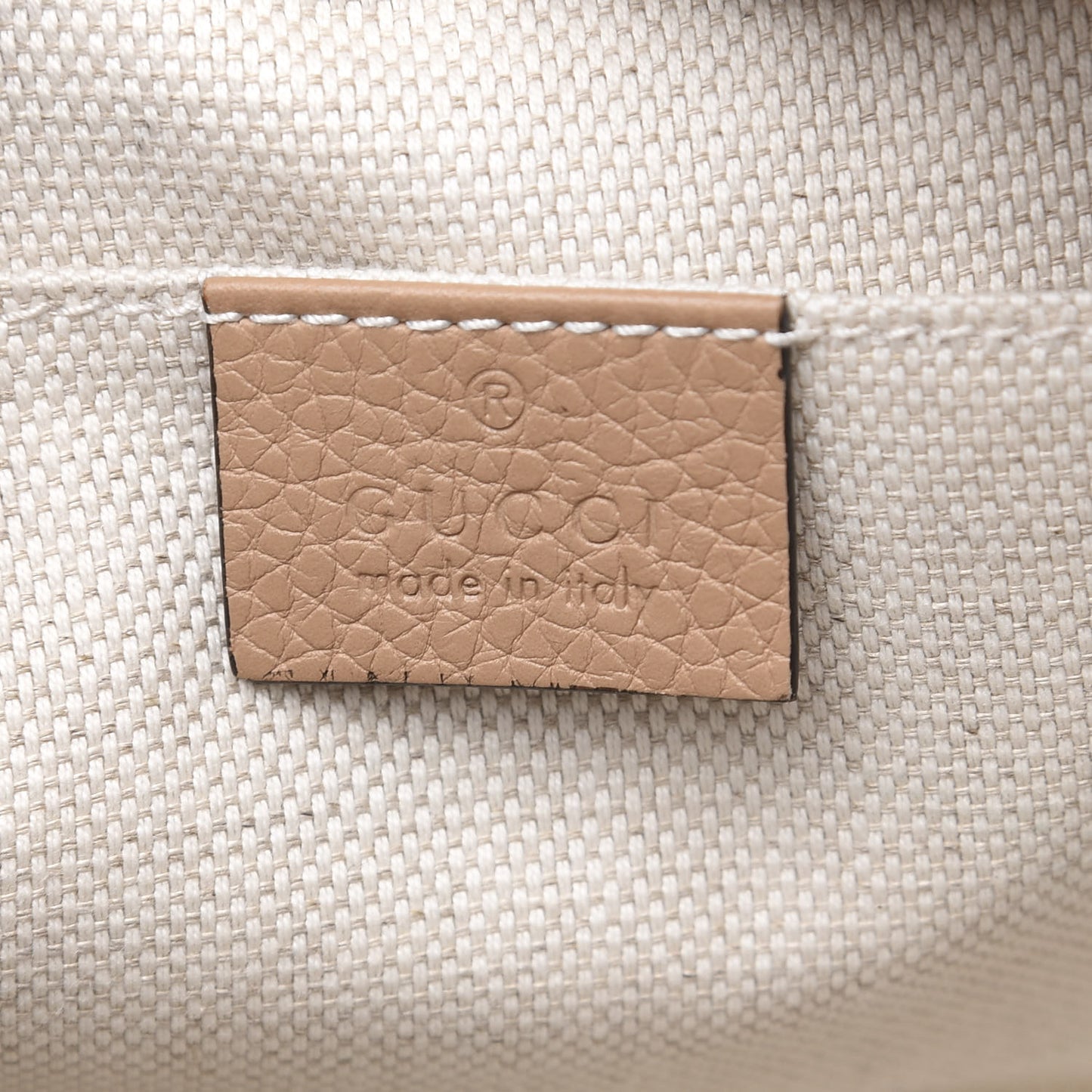 Pebbled Calfskin Small Soho Disco Bag Rose Beige