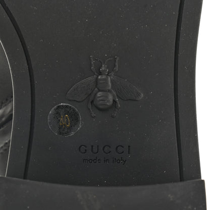 Gucci Flores Calfskin Nappa Matelasse GG 40mm Ankle Boots 40 Black 6 of 8