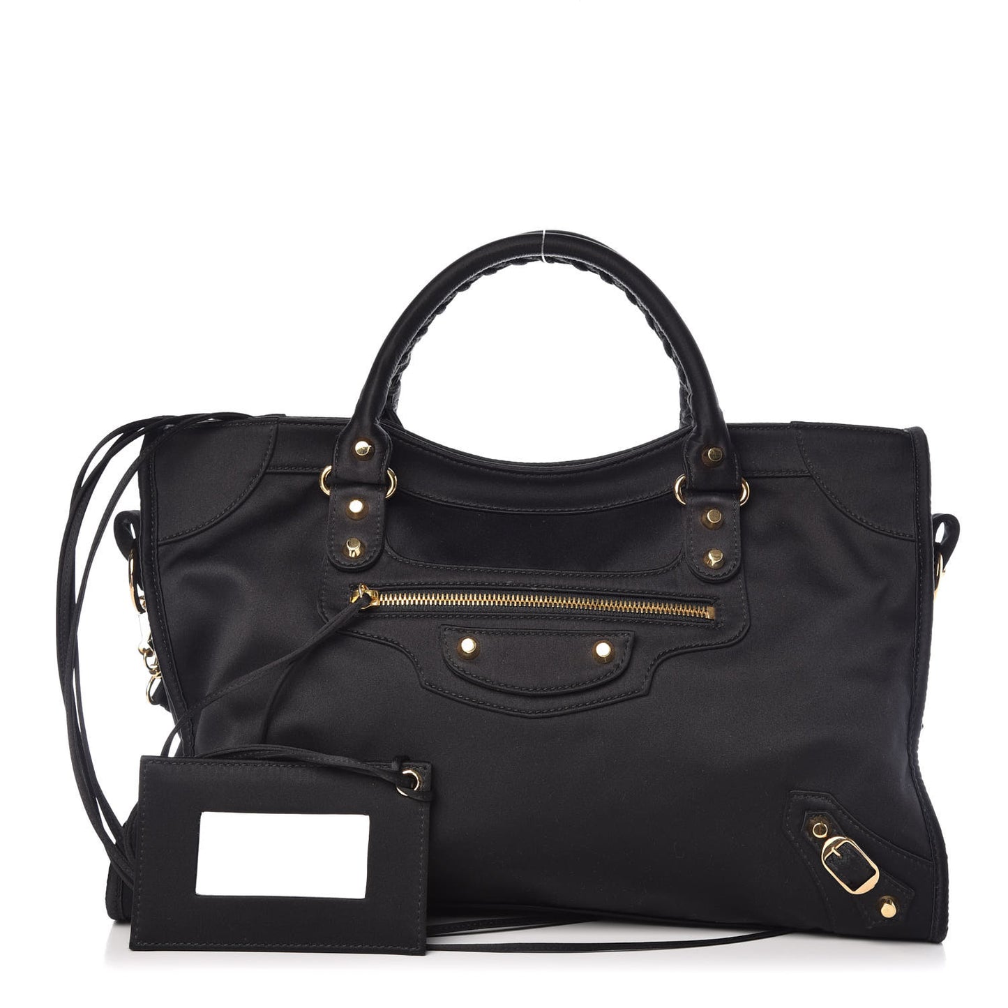 Satin Classic Gold Hardware City Black
