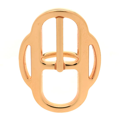 Hermes Polished Rose Gold Plated Mini Boucle Twilly Ring 1 of 4