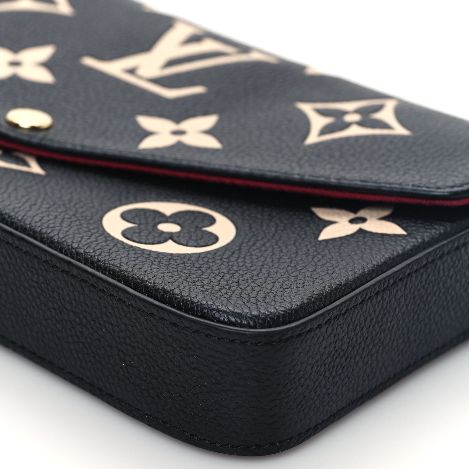 Louis Vuitton Empreinte Monogram Giant Felicie Pochette Black Beige 10 of 12