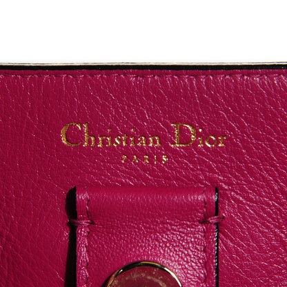 Christian Dior Bullcalf Small Diorissimo Tote Black Rose Indien 16 of 18