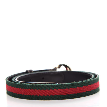 Gucci Canvas Web Interlocking G Belt 90 36 Black 2 of 3