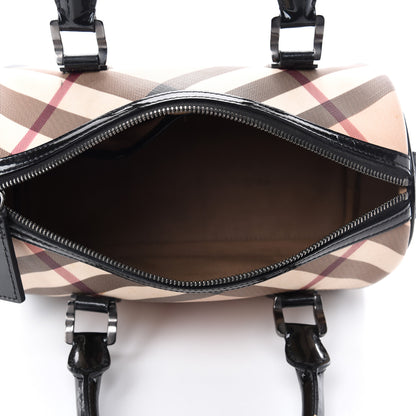 Burberry Nova Check Small Chester Bowling Bag Black 5 of 14