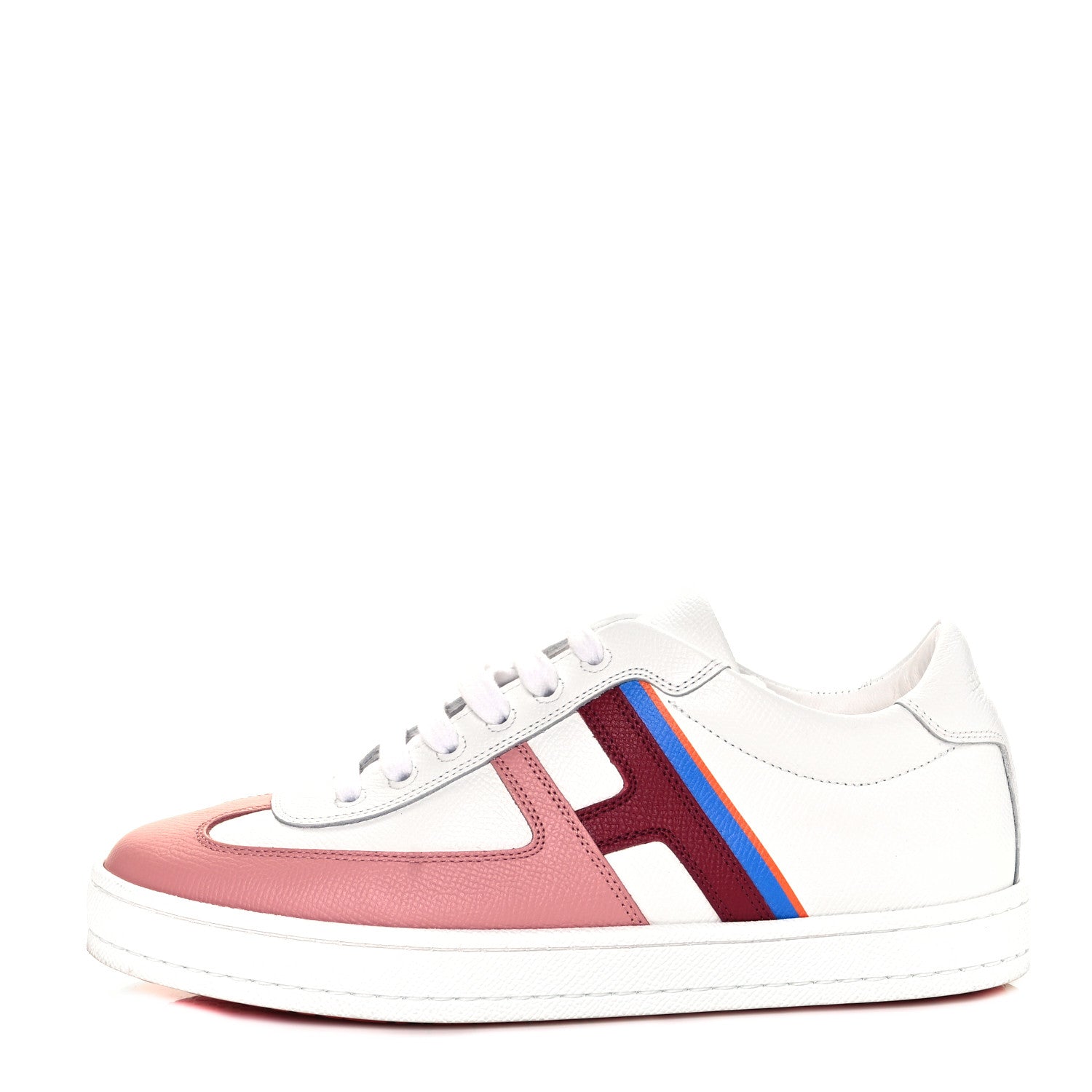 Hermes Epsom Womens Boomerang Sneakers 37 Multicolor Rose Pale 1 of 8