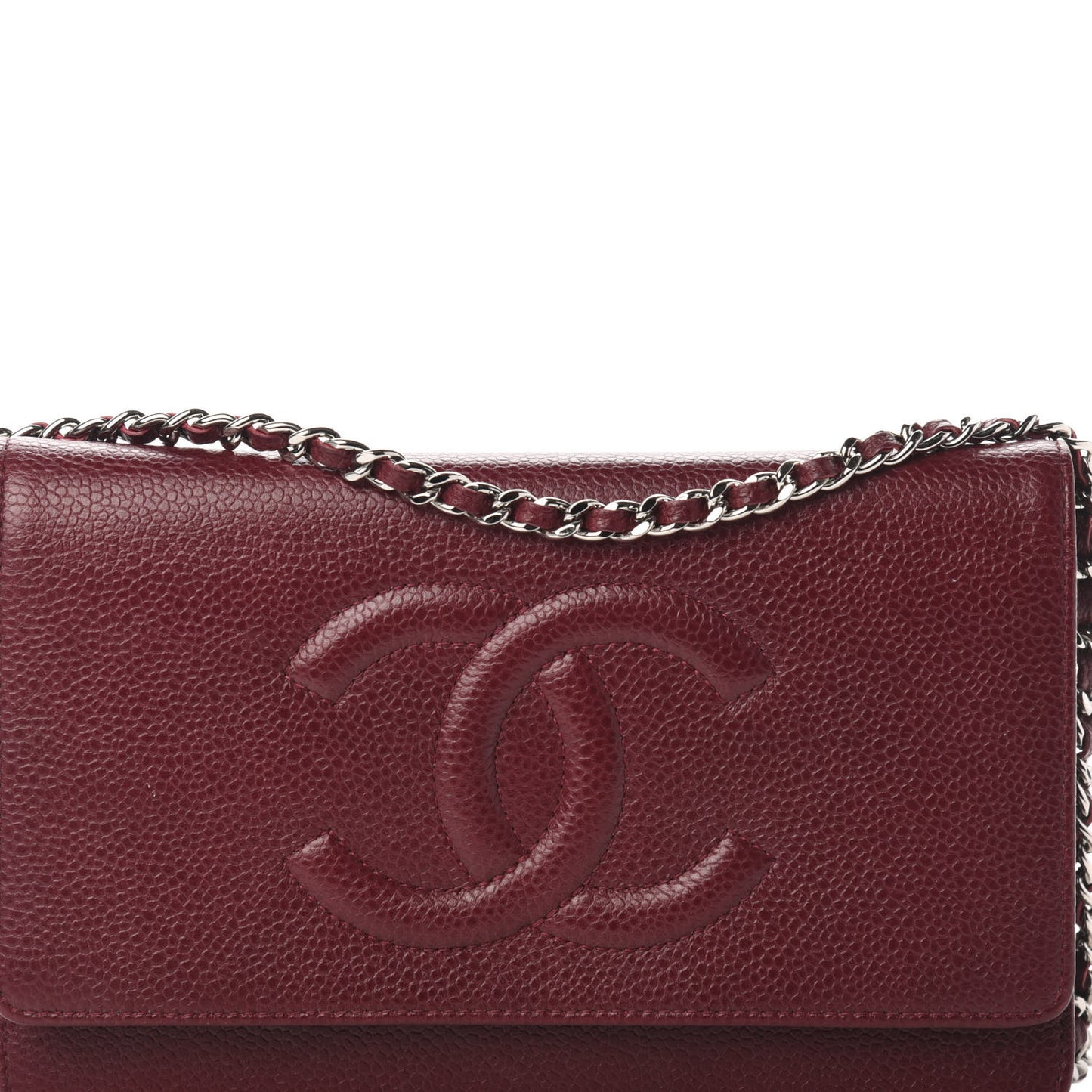 Caviar Timeless CC Wallet on Chain WOC Dark Red