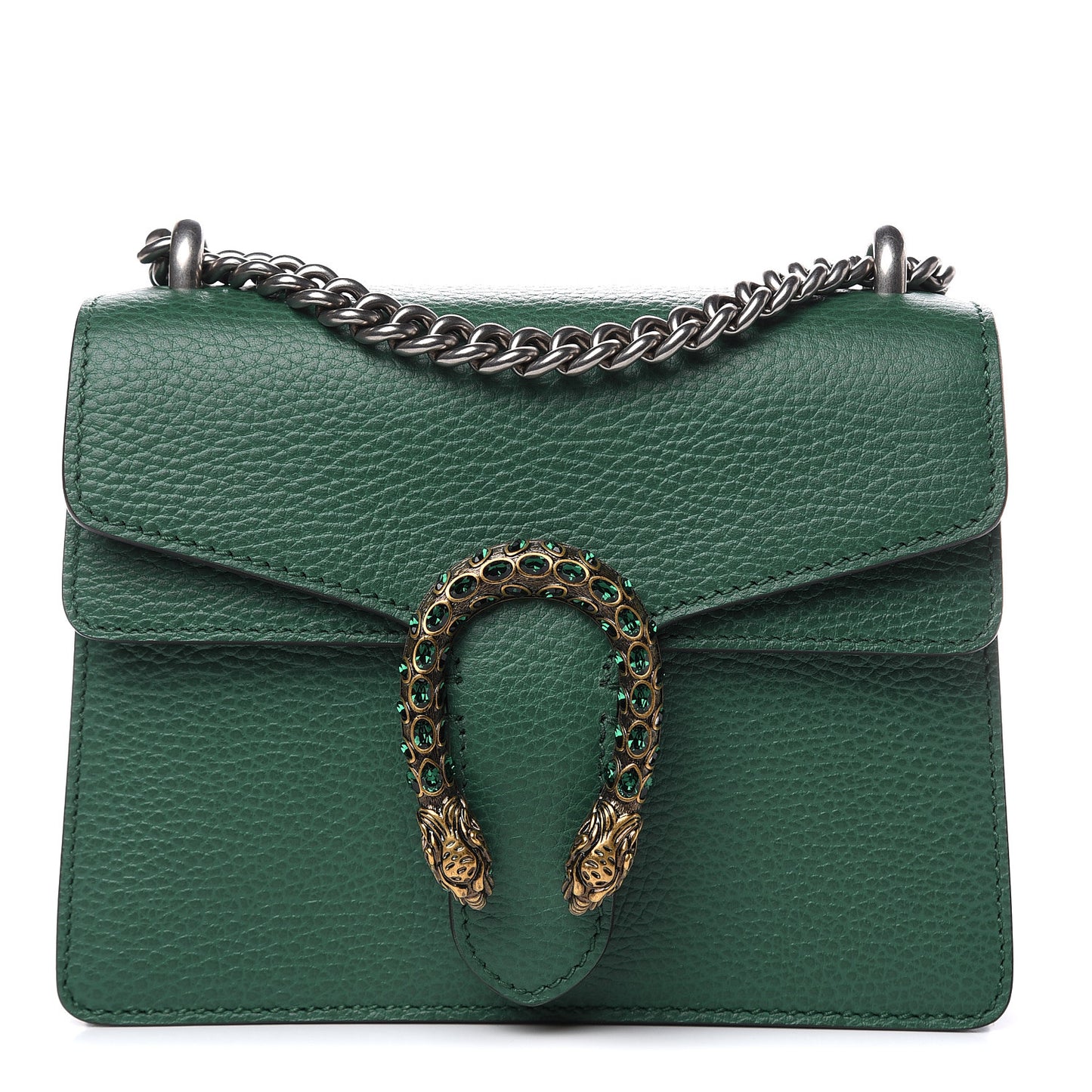 Calfskin Mini Dionysus Shoulder Bag Emerald