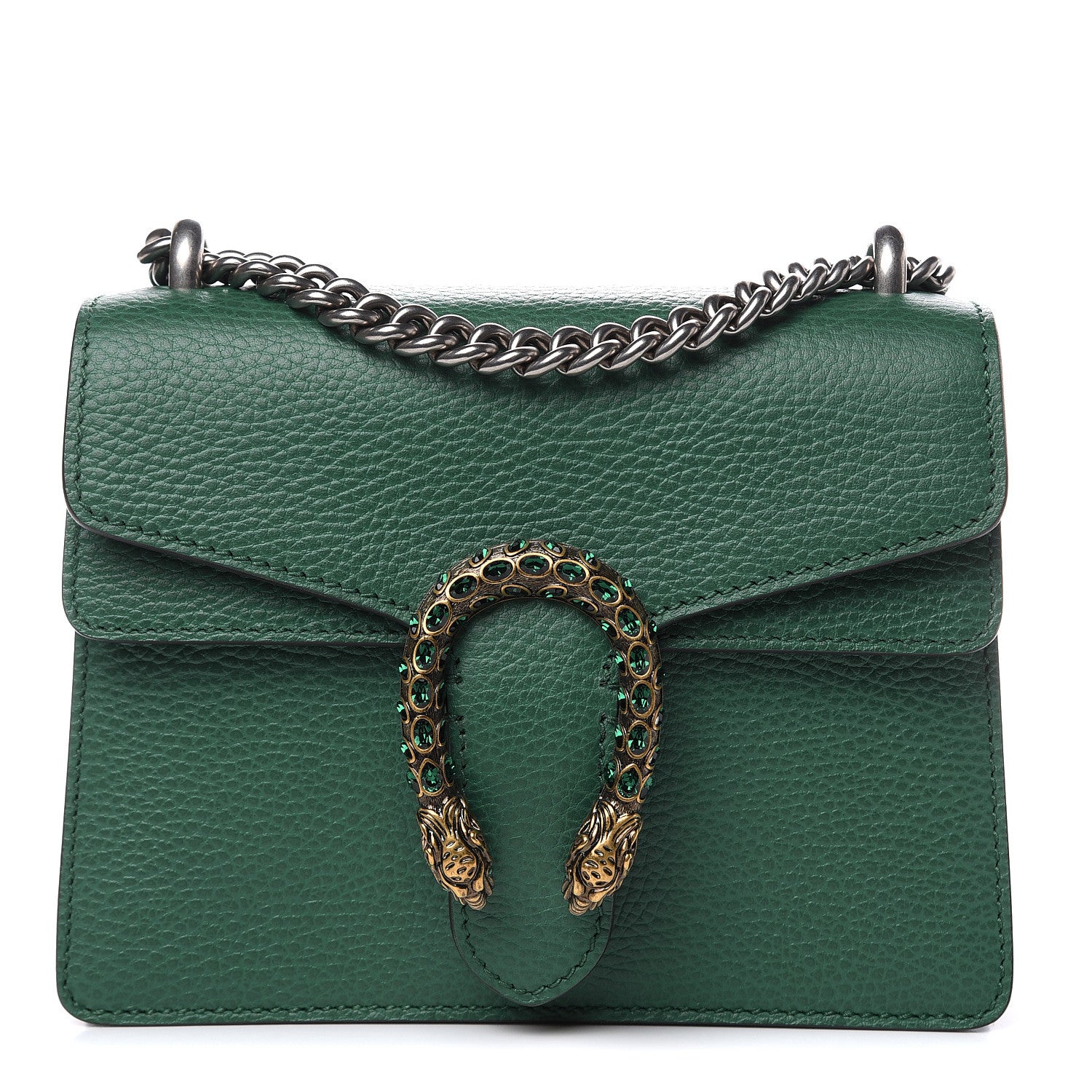 Gucci Calfskin Mini Dionysus Shoulder Bag Emerald 1 of 10