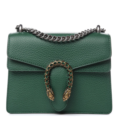 Gucci Calfskin Mini Dionysus Shoulder Bag Emerald 1 of 10