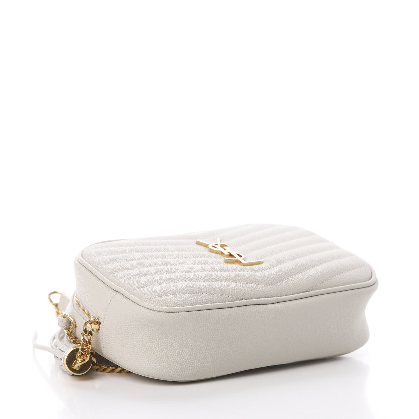 Grain De Poudre Matelasse Monogram Mini Lou Camera Bag Crema Soft