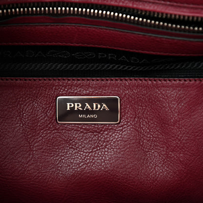 Prada Glace Calf Twin Pocket Tote Ametista 6 of 12