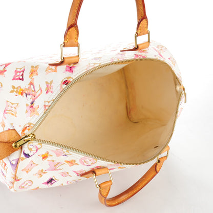 Louis Vuitton Watercolor Aquarelle Speedy 35 White 6 of 11