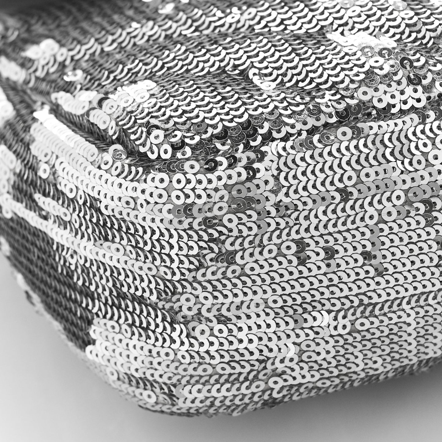 Sequin Matelasse Small GG Marmont Shoulder Bag Silver