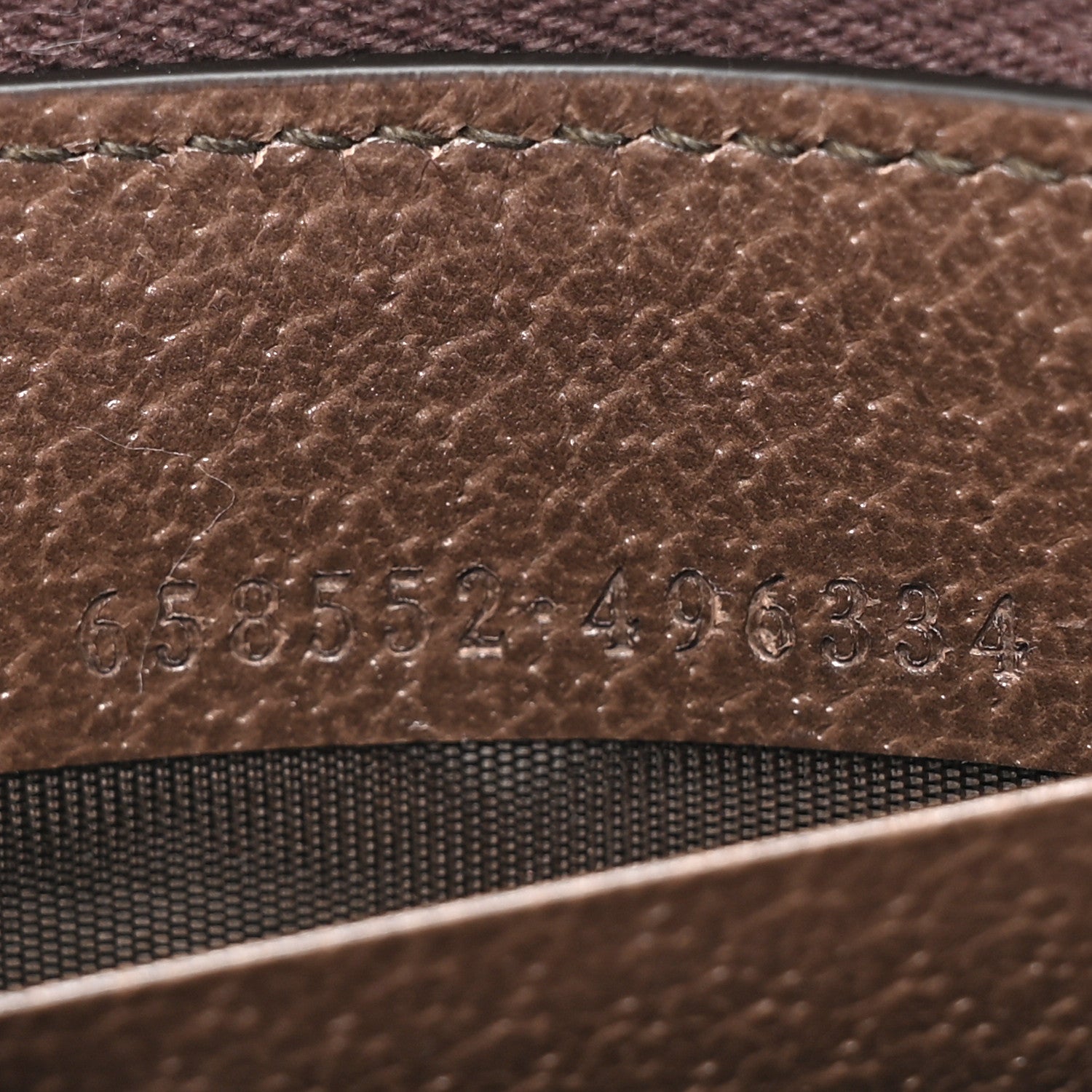 Gucci GG Supreme Monogram Textured Dollar Calfskin Web Ophidia Zip Around Card Case Wallet Beige Ebony New Acero 7 of 10