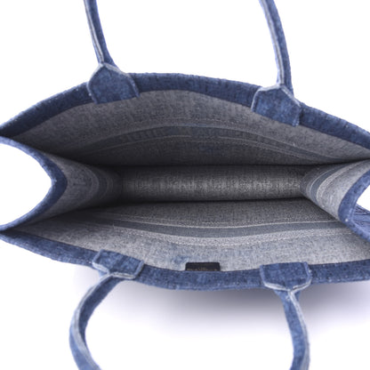 Christian Dior Oblique Denim Book Tote Denim Blue 5 of 10
