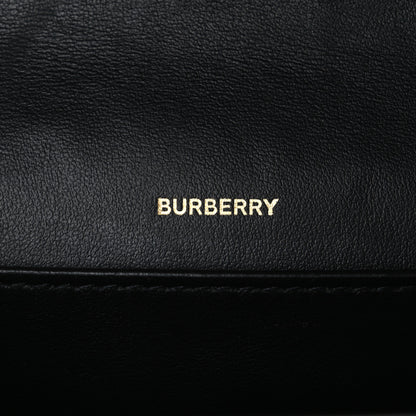 Burberry Calfskin Mini Vintage Check Note Bag Black 5 of 10