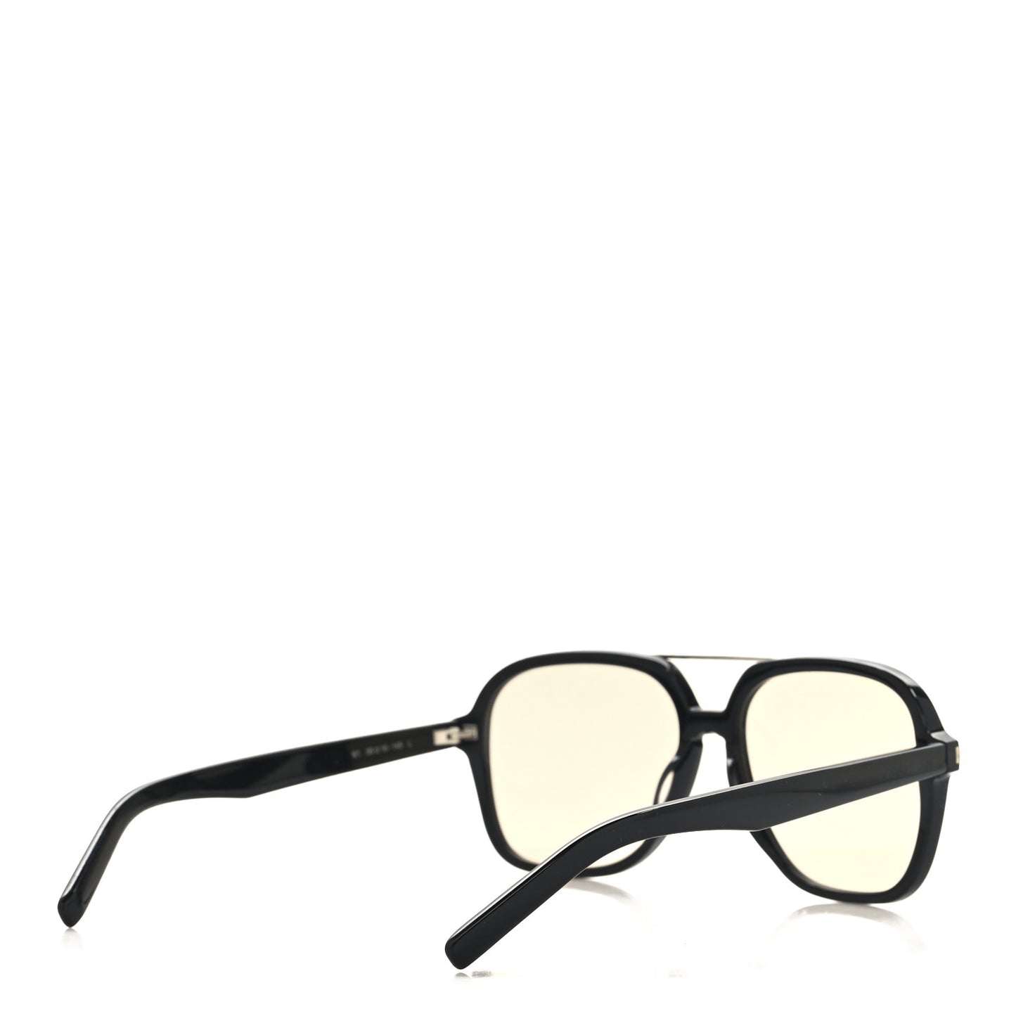Acetate Geometric Aviator Sunglasses SL 545 Black