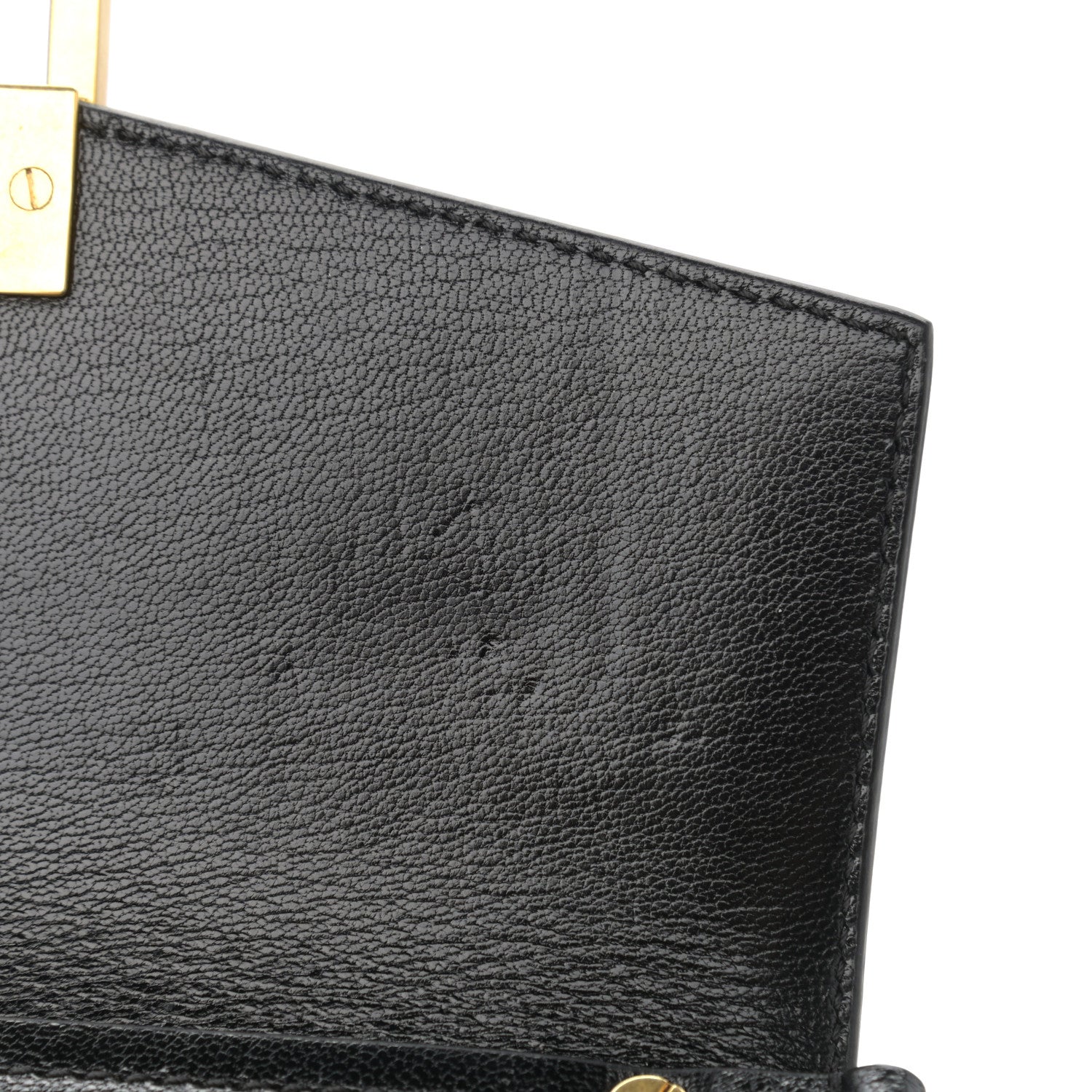 Givenchy Calfskin Suede Leopard Print Small GV3 Shoulder Bag Black Chestnut 12 of 12
