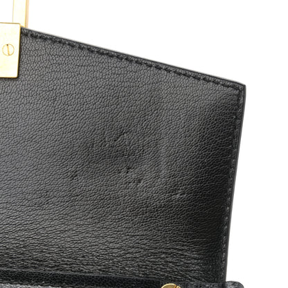 Givenchy Calfskin Suede Leopard Print Small GV3 Shoulder Bag Black Chestnut 12 of 12