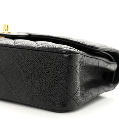 Chanel Caviar Quilted Medium Double Flap Black 10 of 11