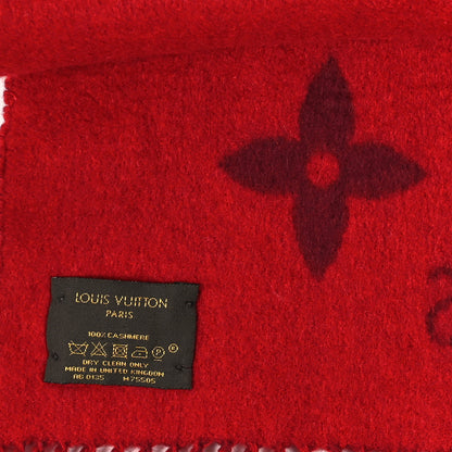 Louis Vuitton Cashmere Monogram Reykjavik Scarf Cherry 3 of 3