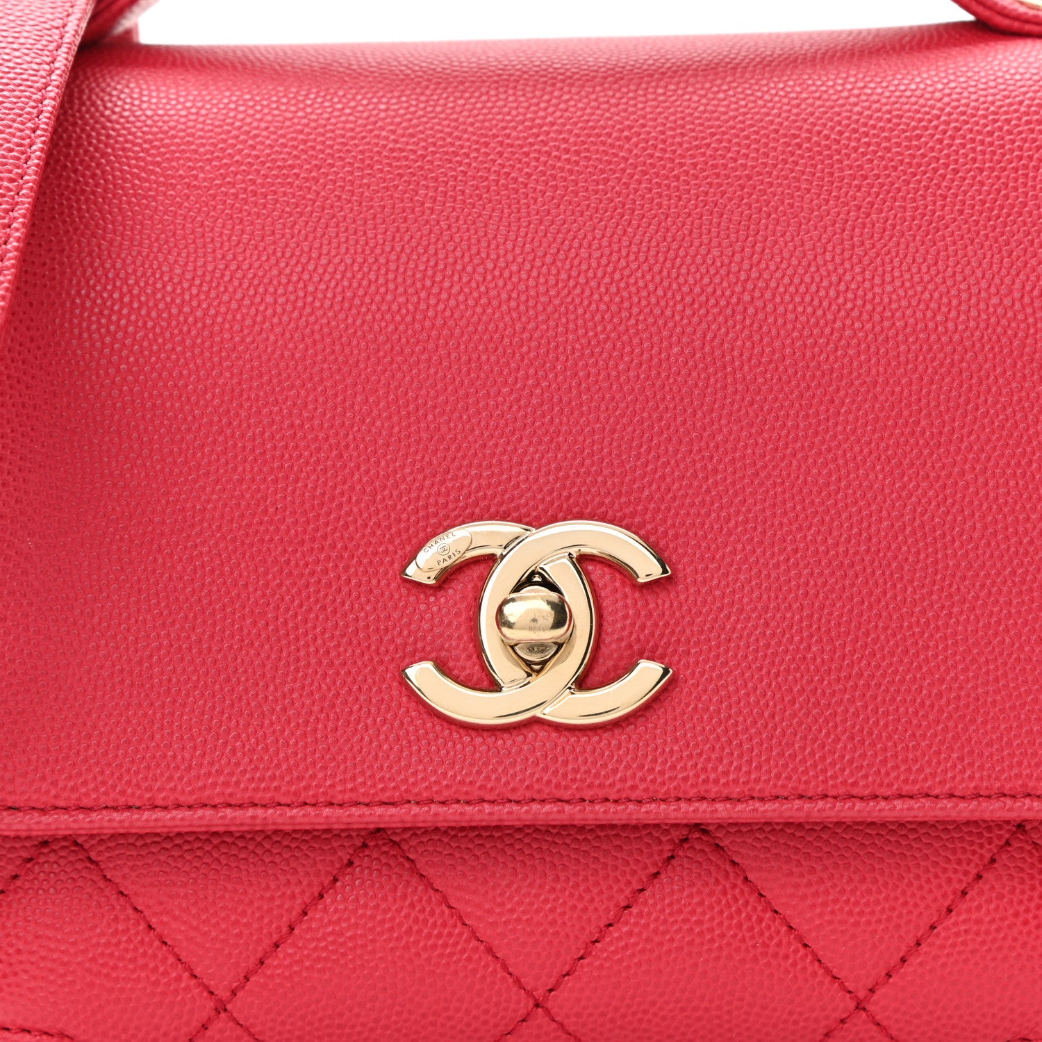 Chanel Caviar Quilted Small Business Affinity Flap Red 8 of 14