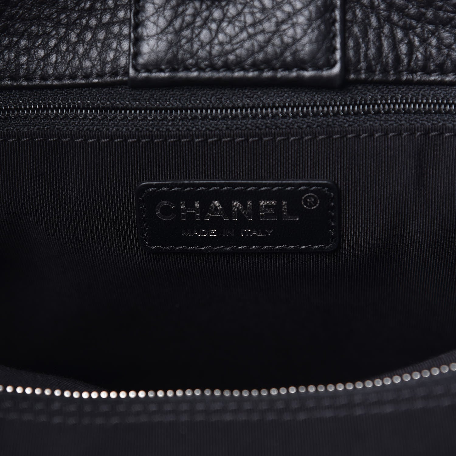 Chanel Calfskin Cerf Executive Shopper Tote Black 6 of 13