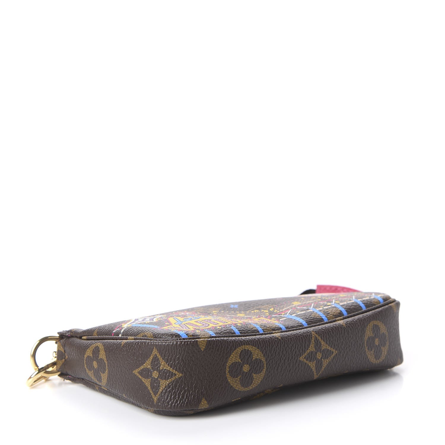 Louis Vuitton Monogram 2020 Christmas Animation Roller Coaster Mini Pochette Accessories Pivoine 3 of 10