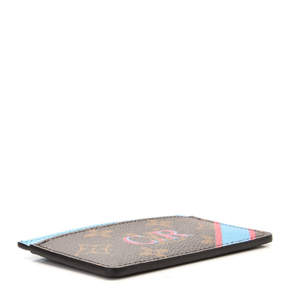 Louis Vuitton Monogram My LV Heritage Card Holder Bleu Clair Fuchsia 6 of 6