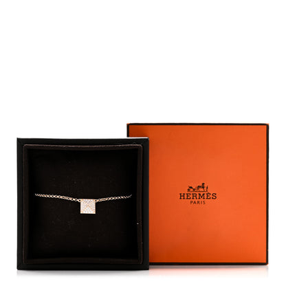 Hermes 18K Rose Gold Diamond MM Clou d'H Bracelet 4 of 4