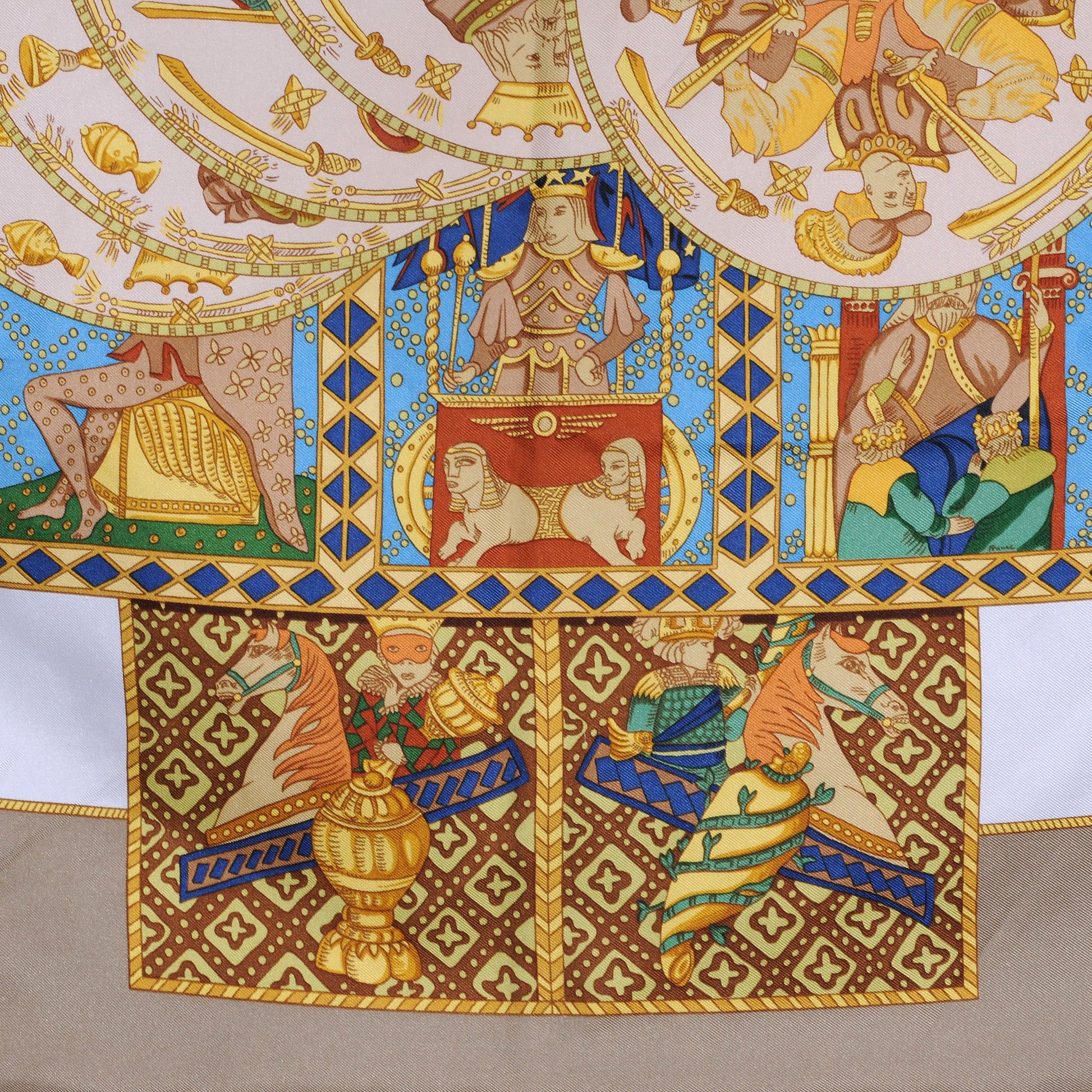 Hermes Silk Le Tarot Scarf 90 6 of 8