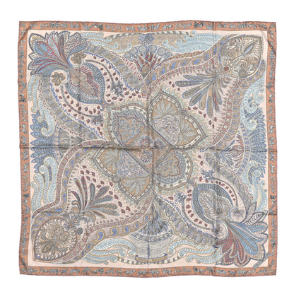 Hermes Silk Le Jardin De La Maharani Scarf 90 Rose Pale Aqua Poudre 1 of 6