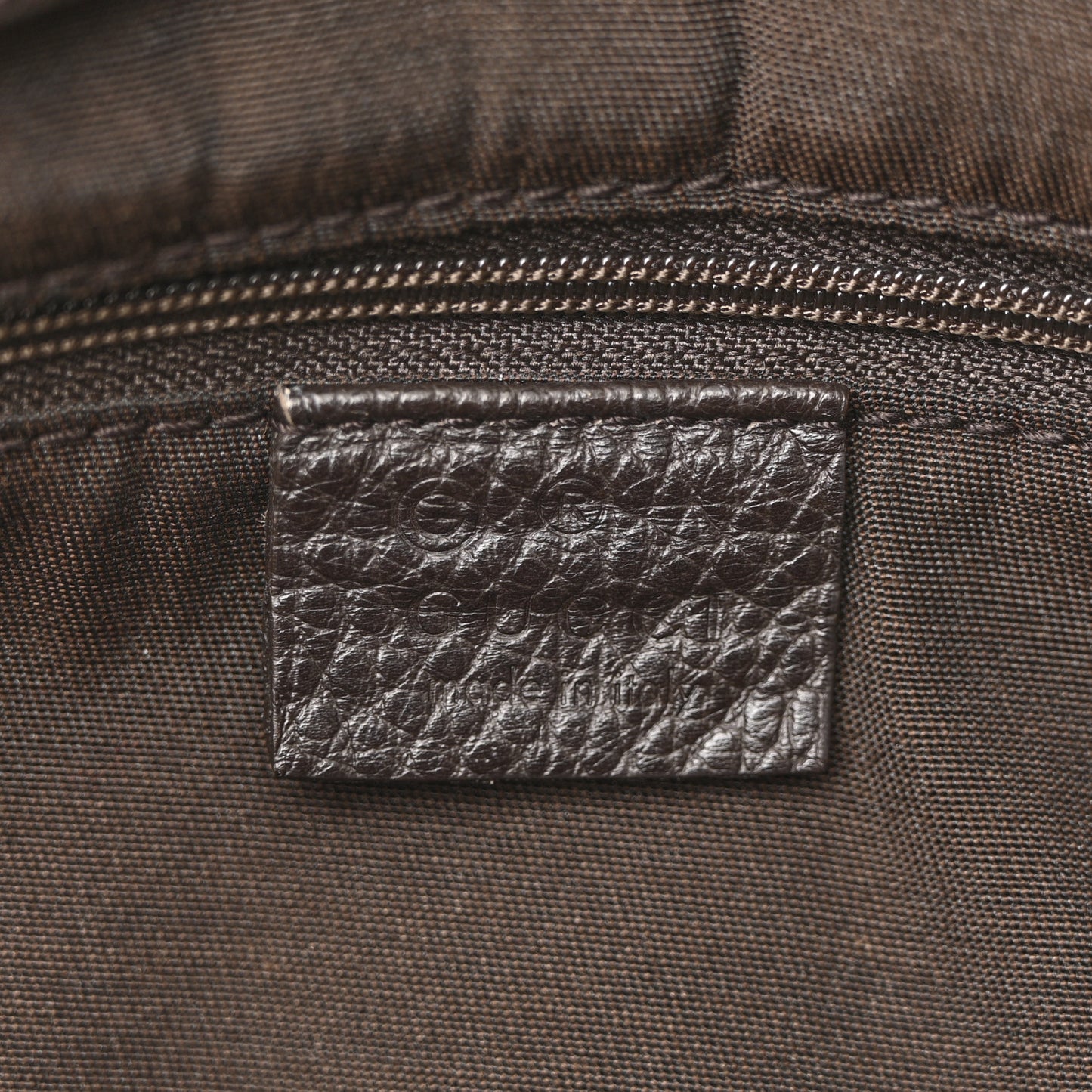 Crystal Monogram D Ring Tote Dark Brown
