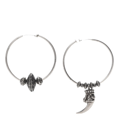 Gucci Sterling Silver Anger Forest Mismatched Hoop Earrings 1 of 5