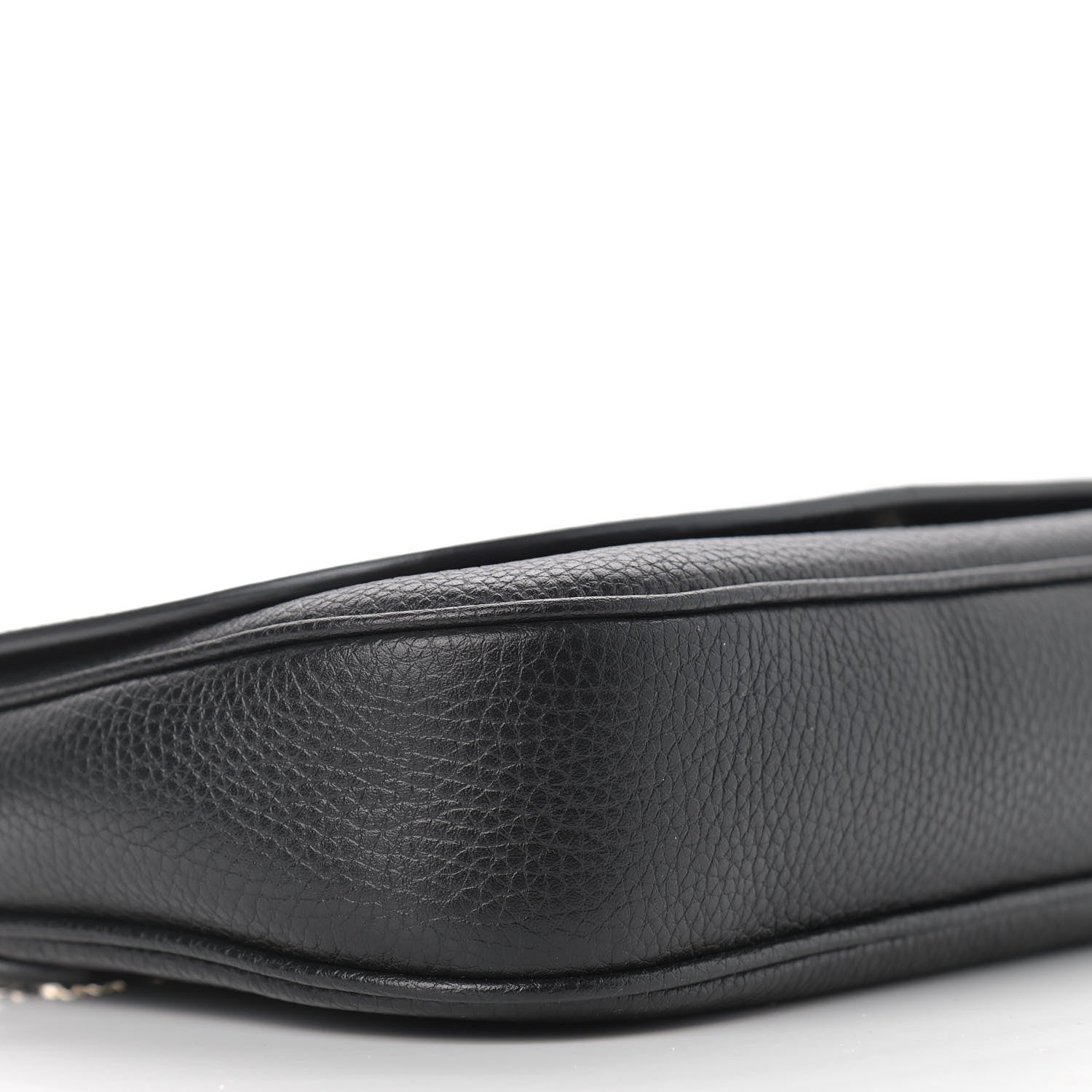 Gucci Pebbled Calfskin Medium Soho Flap Crossbody Black 8 of 9