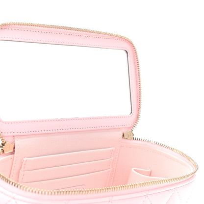 Chanel Lambskin Quilted Small Top Handle Vanity Case With Chain Light Pink 11 of 13