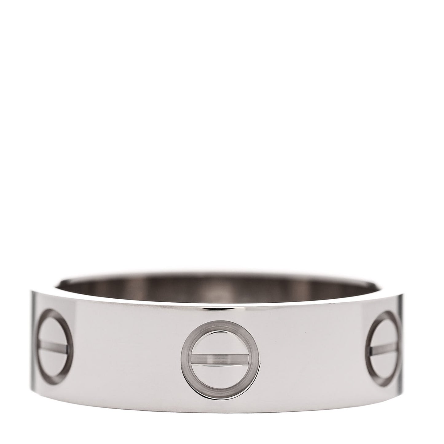 18K White Gold 5.5mm LOVE Ring 54 6.75