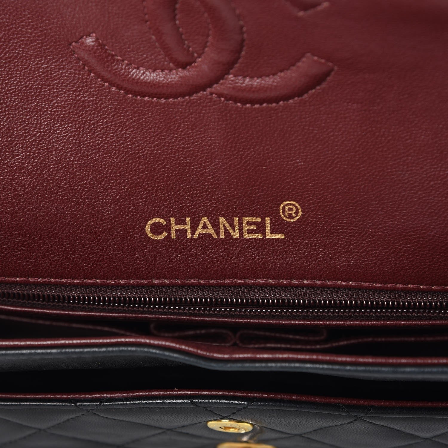 Chanel Lambskin Quilted Medium Double Flap Black 7 of 20