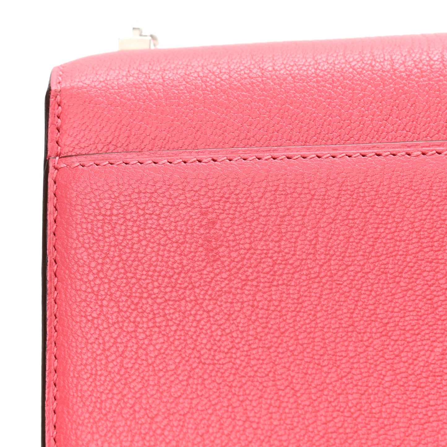 Chevre Chamkila Mini Verrou Chaine Bag Rose Lipstick