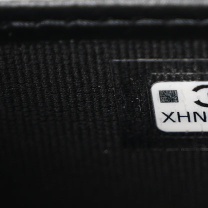 Chanel Caviar Quilted Enamel Long Zipped Wallet Black 8 of 9