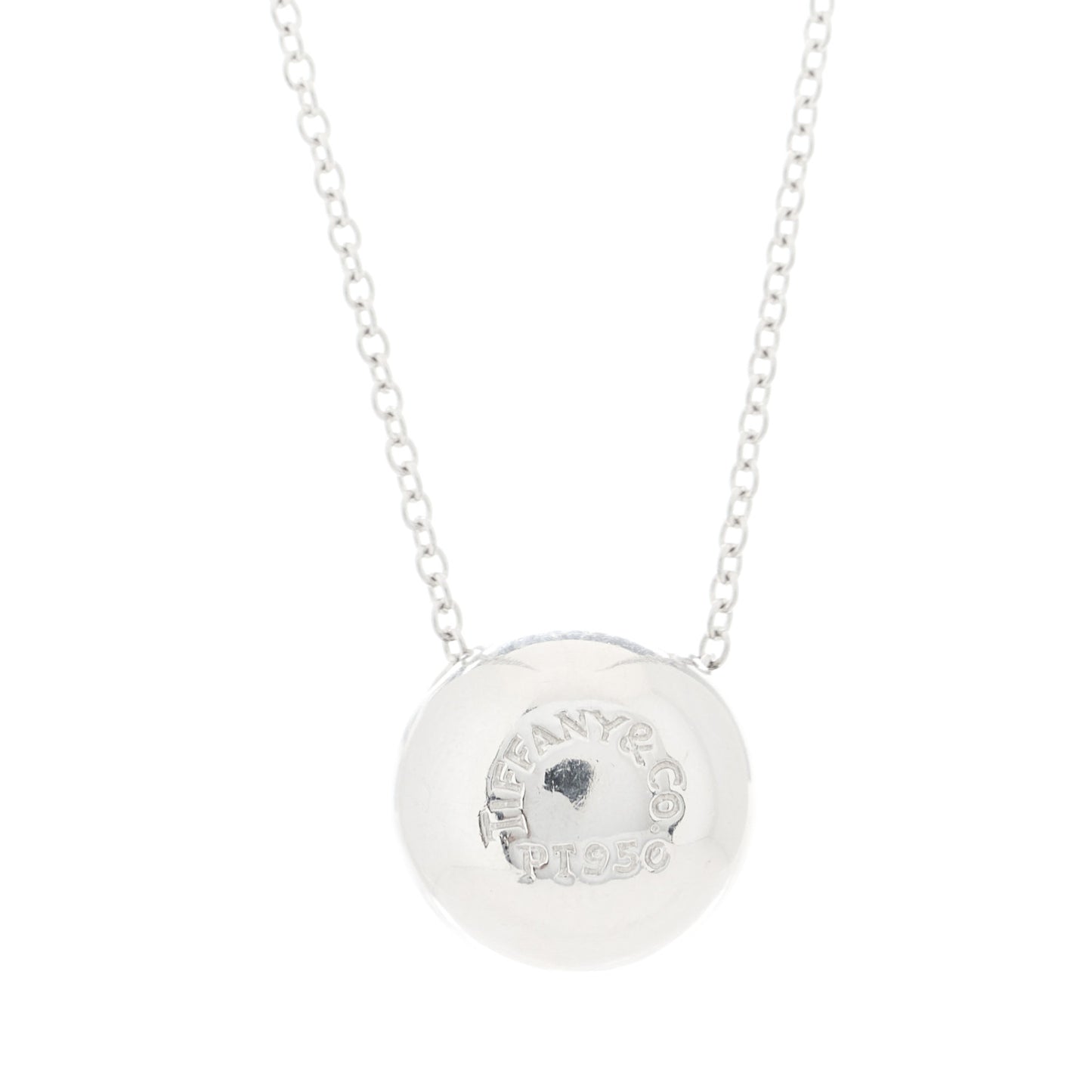 Platinum Diamond Etoile Ball Pendant Necklace