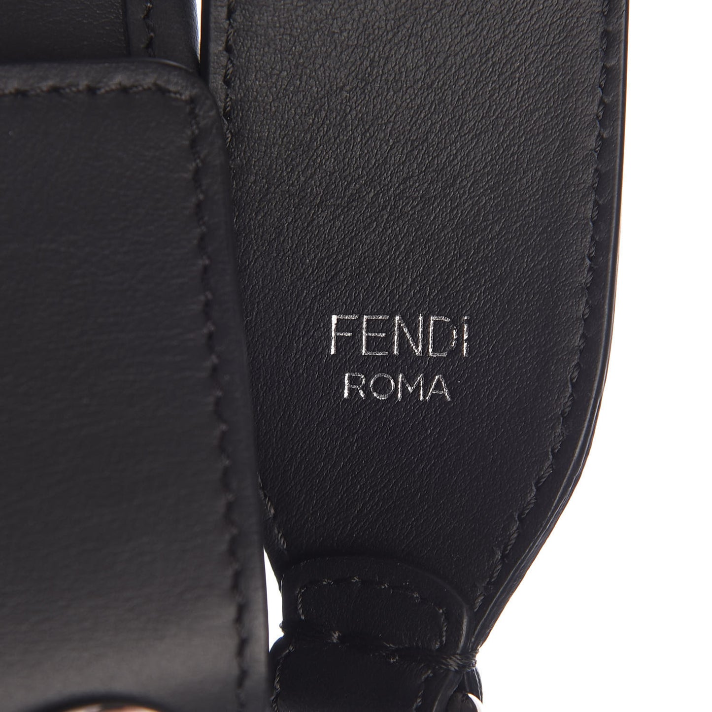 Vitello Century Opaco F is Fendi Kan I Shoulder Bag Black