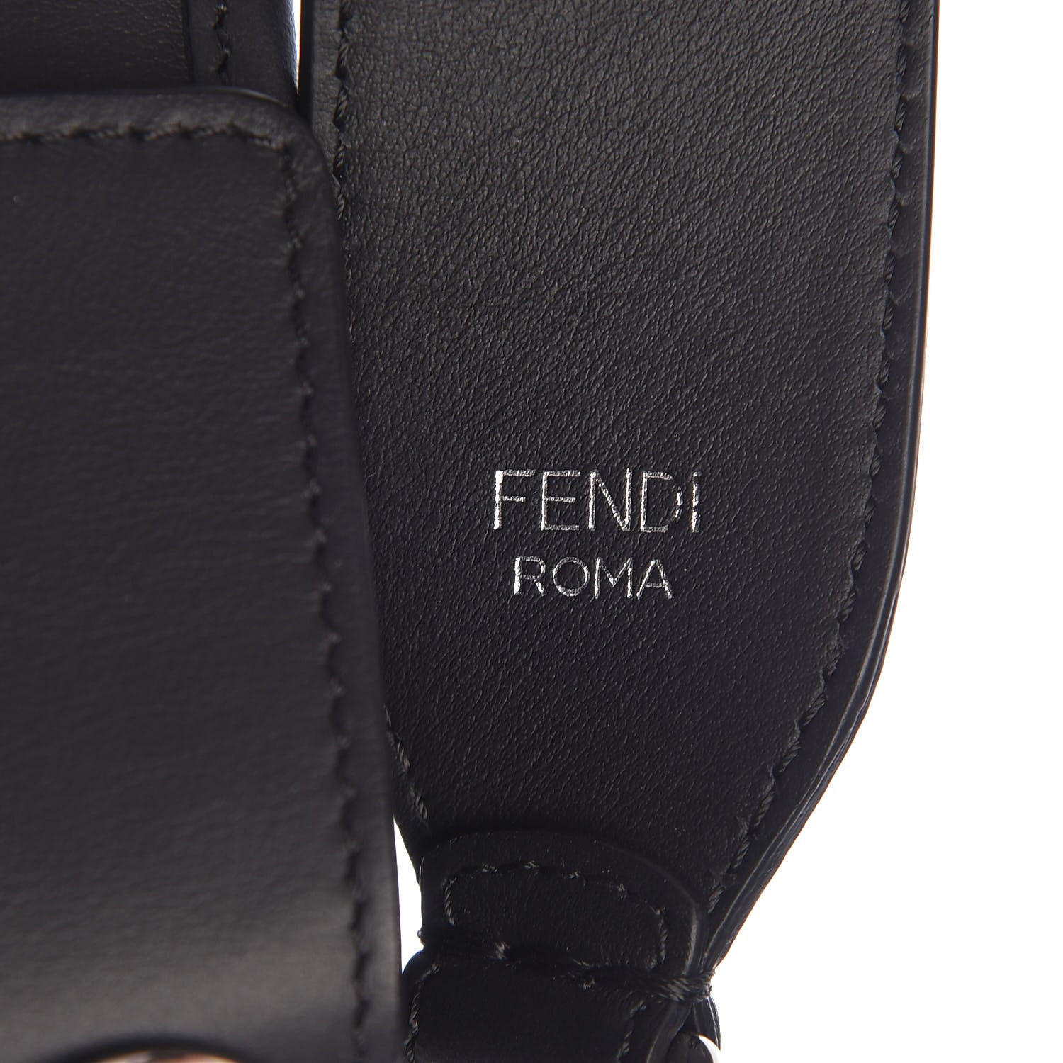 Fendi Vitello Century Opaco F is Fendi Kan I Shoulder Bag Black 8 of 14