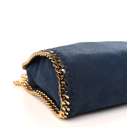 Stella McCartney Shaggy Deer Mini Falabella Fold Over Tote Navy 7 of 8