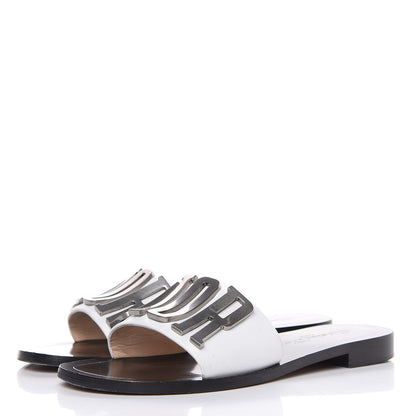 Christian Dior Calfskin Dio(r)evolution 10mm Slide Sandals 37.5 Off White 3 of 11