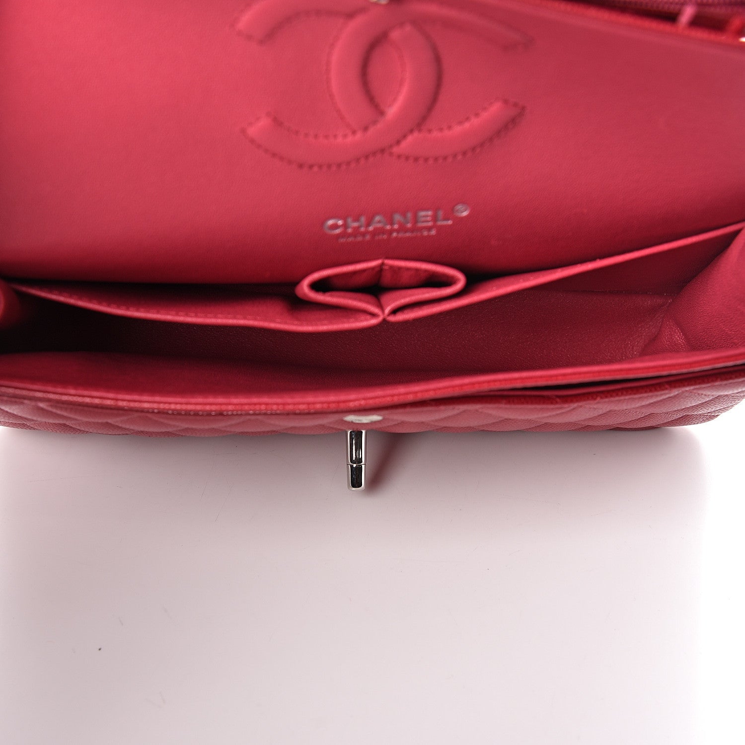 Chanel Caviar Quilted Medium Double Flap Pink 5 of 11
